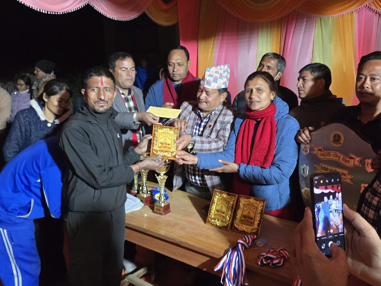 राष्ट्रपति रनिङ शिल्ड प्रतियोगिता रिब्दीकोटमा सम्पन्न, उत्कृष्ट खेलाडी सम्मानित