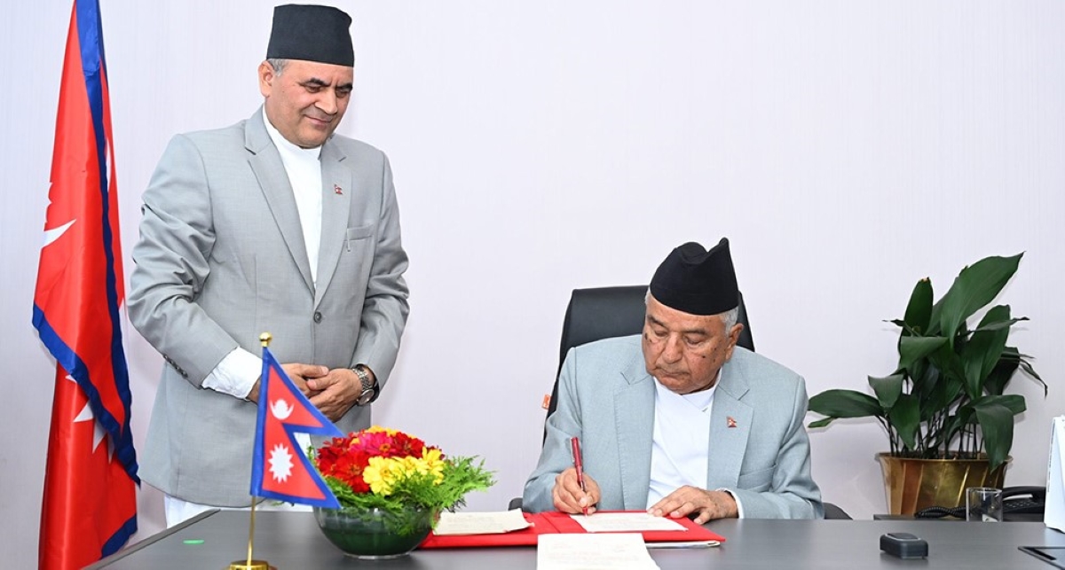 राष्ट्रपति पौडेलबाट मतदाता नामावली संशोधनसम्बन्धि अध्यादेश जारी