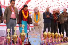 रिब्दीकोटको कोहल खेलमैदानमा सातौँ राष्ट्रपति रनिङ शिल्ड सुरु