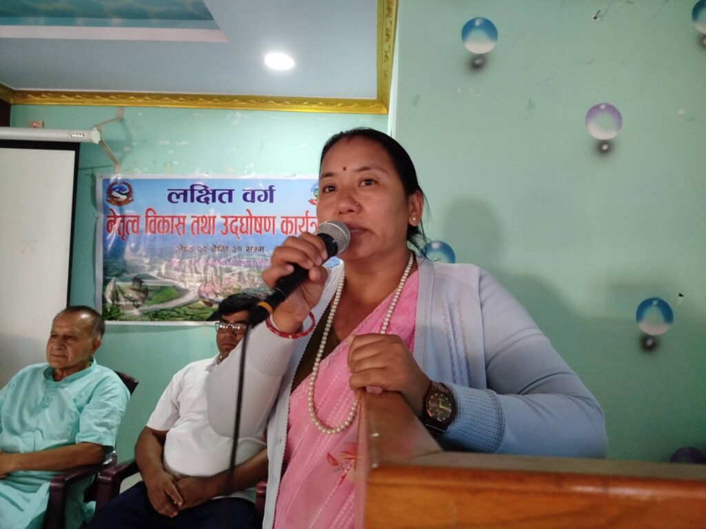 रामपुर–८ मा नेतृत्व विकास तथा उद्घोषण तालिम सम्पन्न